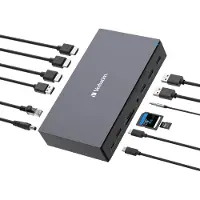 Verbatim CDS-17 Avec fil USB 3.2 Gen 1 (3.1 Gen 1) Type-C Noir, Gris