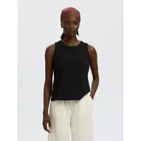 Selected 100 % Coton Blouse Femme Le noir XS