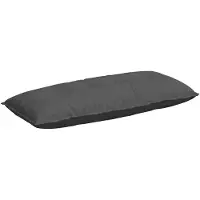 vidaXL Dossier Coussin gris foncé 120 x 50 cm Tissu velours côtelé