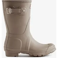 Hunter pour femme. WFS1000RMA Bottes Original Short taupe (38), Plat, Aucun, Casuel, PVC
