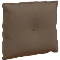 vidaXL Coussin de Dos Marron 60 x 19 x 50 cm tissu