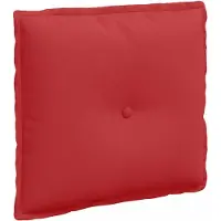 vidaXL Coussin de Dos Rouge 50 x 19 x 45 cm tissu