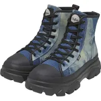 Buffalo Bottines à lacets 'Cade' bleu / bleu denim / bleu clair / noir