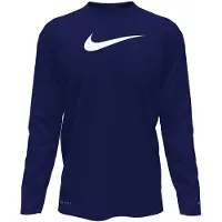 Nike Swoosh Long Sleeve T-shirt Bleu 6-7 Years Enfants
