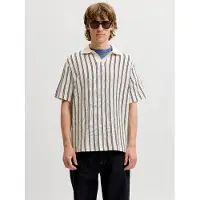 Jack & jones Premium Pull-over 'JPRBLUHARRY' bleu foncé / blanc