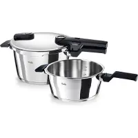 Fissler Vitaquick Elemental 600-460-11-000/0 Sage Green, set de 2 autocuiseurs, 22 cm, 2,5l et 4,5l