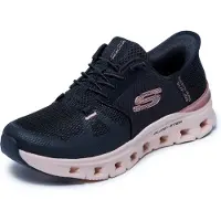 SKECHERS pour femme. 150438 Slip-ins Glide Step Pro Radiant Stride chaussures noir (38), Plat, Lacets, Casuel, Multisport