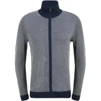 Blend Vestes en maille 'Londer' bleu foncé / blanc