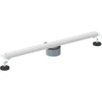 vidaXL Évacuation de douche à 360° avec modèle slim Argenté 70 cm
