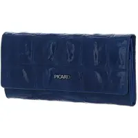 PICARD Cuir porte-monnaie Key Largo 1 Long Wallet Royal bleu