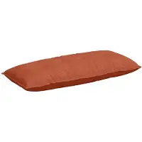 vidaXL Coussin lombaire rouge orangé , 120 x 50 cm, tissu cordé
