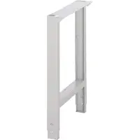TECWERK Établi BK 650 réglable H750-1100 x L70/120 mm, gris clair, RAL 7035