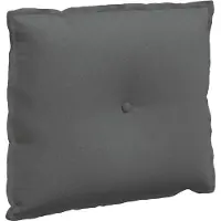 vidaXL Coussin de Dos Gris foncé 60 x 19 x 50 cm tissu