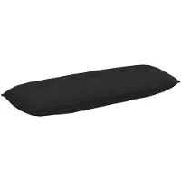 vidaXL Coussin de Dos Noir 140 x 19 x 50 cm tissu
