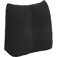 vidaXL Coussin de Dos Noir 45 x 24 x 50 cm Velours