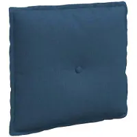 vidaXL Coussin de Dos Bleu 50 x 19 x 45 cm tissu
