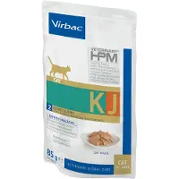 Virbac Nourriture Humide Pour Chats Hpm Feline Kidney &amp; Joint Kj2 12x85g