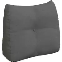 vidaXL Coussin de Dos Gris foncé 60 x 24 x 50 cm tissu