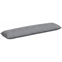 vidaXL Coussin De Dos Gris Clair 200 X 19 X 50 Cm Tissu