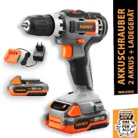 FUXTEC Visseuse sans fil 20V FX-E1BS20 SET avec 2 x batterie 2Ah, 1 x chargeur 1A