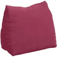 vidaXL Coussin de Dos Bordeaux 60 x 20 x 50 cm Tissu en velours côtelé