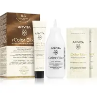 Apivita My Color Elixir hair dye, Light Blonde Gold N8.3, 155 ml,