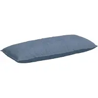 vidaXL Coussin de Dos Bleu 120 x 50 cm Tissu en velours côtelé