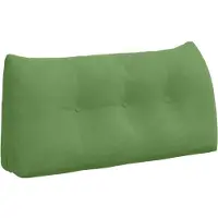 vidaXL Coussin De Dos Vert Clair 100 X 24 X 50 Cm Velours