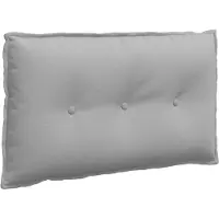 vidaXL Coussin de Dos Gris nuage 80 x 19 x 50 cm tissu