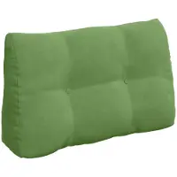 vidaXL Coussin de Dos Vert clair 80 x 24 x 50 cm Velours
