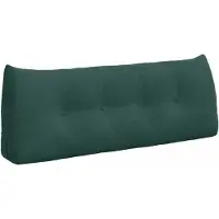 vidaXL Coussin De Dos Vert Foncé 120 X 24 X 50 Cm Velours