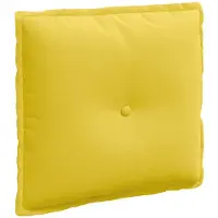 vidaXL Coussin dorsal jaune clair 50 x 19 x 45 cm Tissu