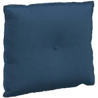vidaXL Coussin de Dos Bleu 60 x 19 x 50 cm tissu