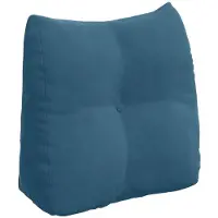 vidaXL Coussin de Dos Bleu 45 x 24 x 50 cm Velours