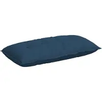 vidaXL Coussin de Dos Bleu 100 x 19 x 50 cm tissu
