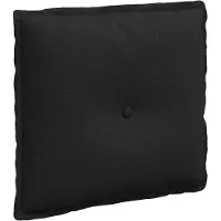 vidaXL Coussin de Dos Noir 50 x 19 x 45 cm tissu