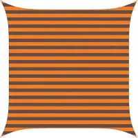 vidaXL Voile D'ombre Orange Et Marron 2,5 X 2,5 M