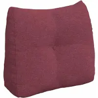 vidaXL Coussin de Dos Bordeaux 60 x 24 x 50 cm tissu