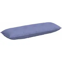 vidaXL Coussin de Dos Bleu denim 140 x 19 x 50 cm tissu