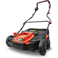 FUXTEC Scarificateur électrique FX-EV360 - Largeur de travail 36 cm | Aérateur de gazon 1500 W |5 niveaux de réglage de la profondeur | Collecteur d'herbe 45 L