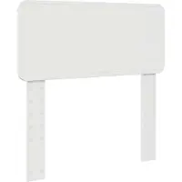 vidaXL Tête de lit en bois blanc