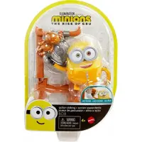 Mattel GMD92 Illumination The Rise of Gru Minions Figurine Bob en tenue de Kungfu avec ours en peluche Gong Set de jeu pour enfants