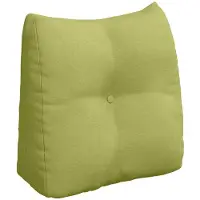 vidaXL Coussin de Dos Vert clair 45 x 24 x 50 cm tissu