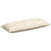 vidaXL Coussin de Dos Crème 120 x 50 cm Tissu en velours côtelé