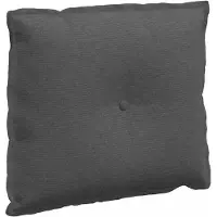 vidaXL Dossier Coussin gris foncé 60 x 50 cm Tissu velours côtelé