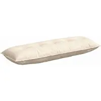 vidaXL Coussin De Dos Crème 140 X 50 Cm Tissu En Velours Côtelé