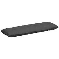 vidaXL Coussin de dossier gris foncé 160 x 50 cm Tissu velours côtelé