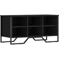 vidaXL Armoire à chaussures noir 90x38x45,5 cm bois d'ingénierie