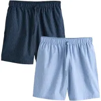 Next Pantalon de pyjama bleu nuit / bleu clair / blanc