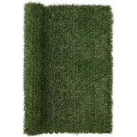 vidaXL Clôture Artificielle Vert Clair 1,5 X 4 M Pvc Et Acier